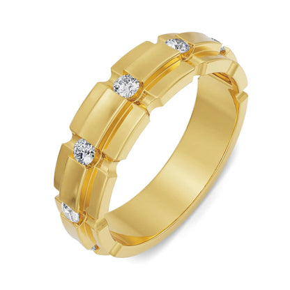 Septet Bridal Lab Grown Brilliant Band for Men