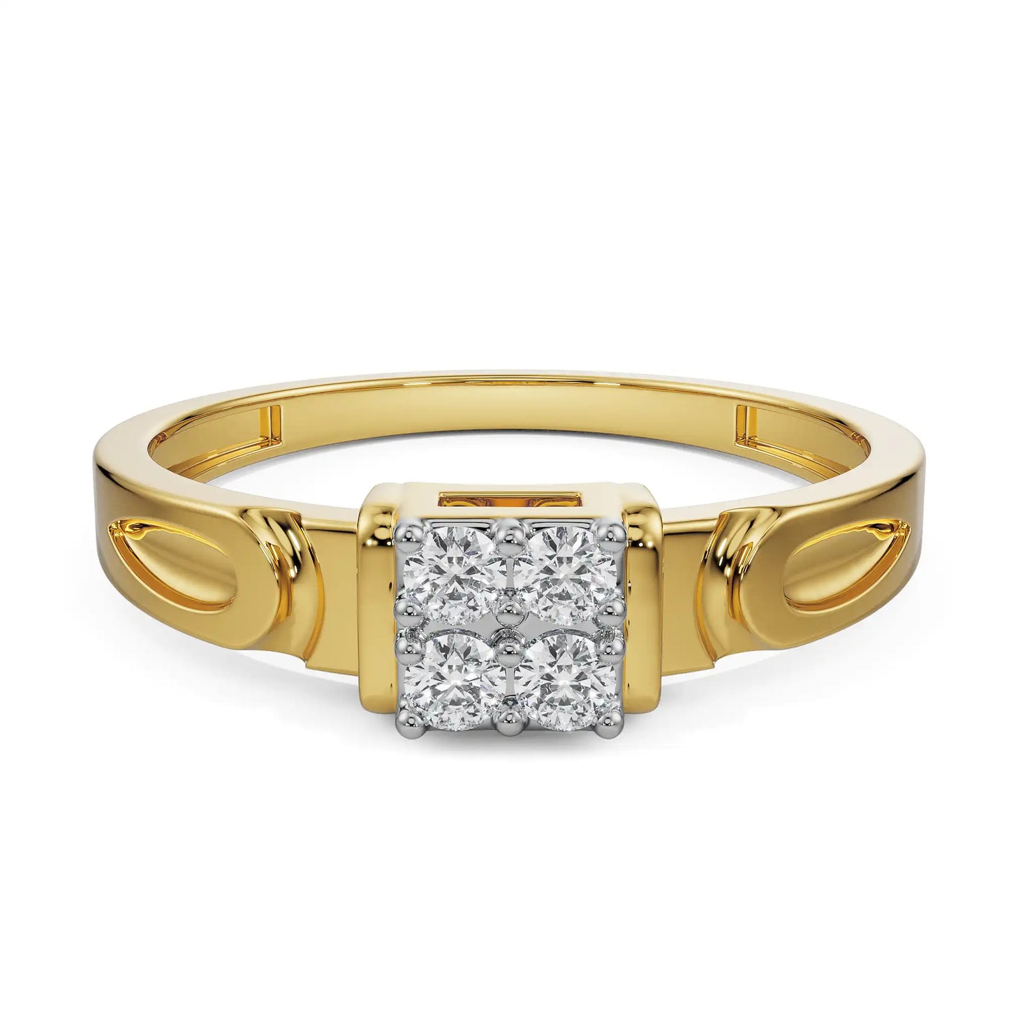 Quartet Lab Grown Luxe Bridal Band