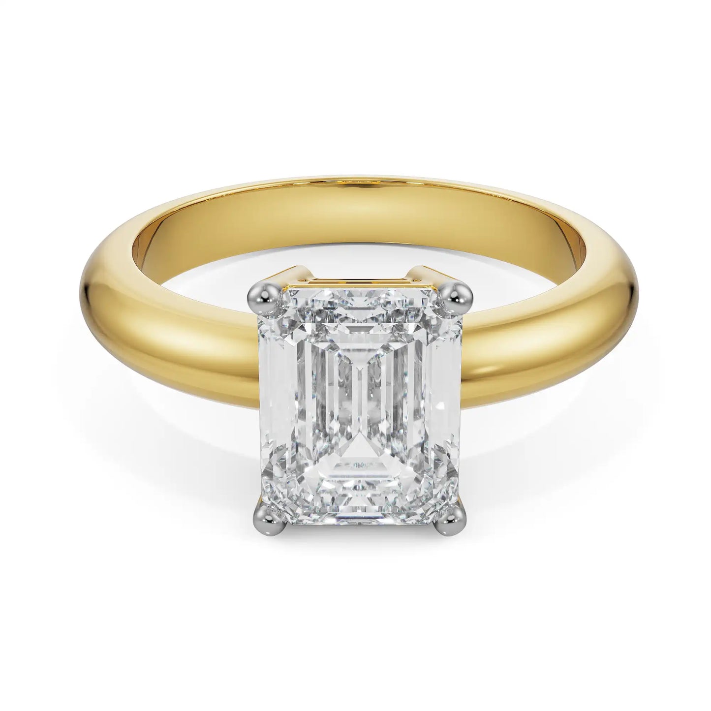 Timeless Emerald Cut Gents Luxe Ring