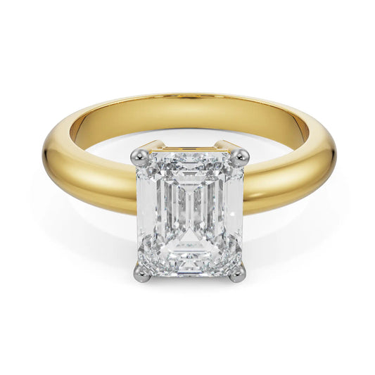 Timeless Emerald Cut Gents Luxe Ring