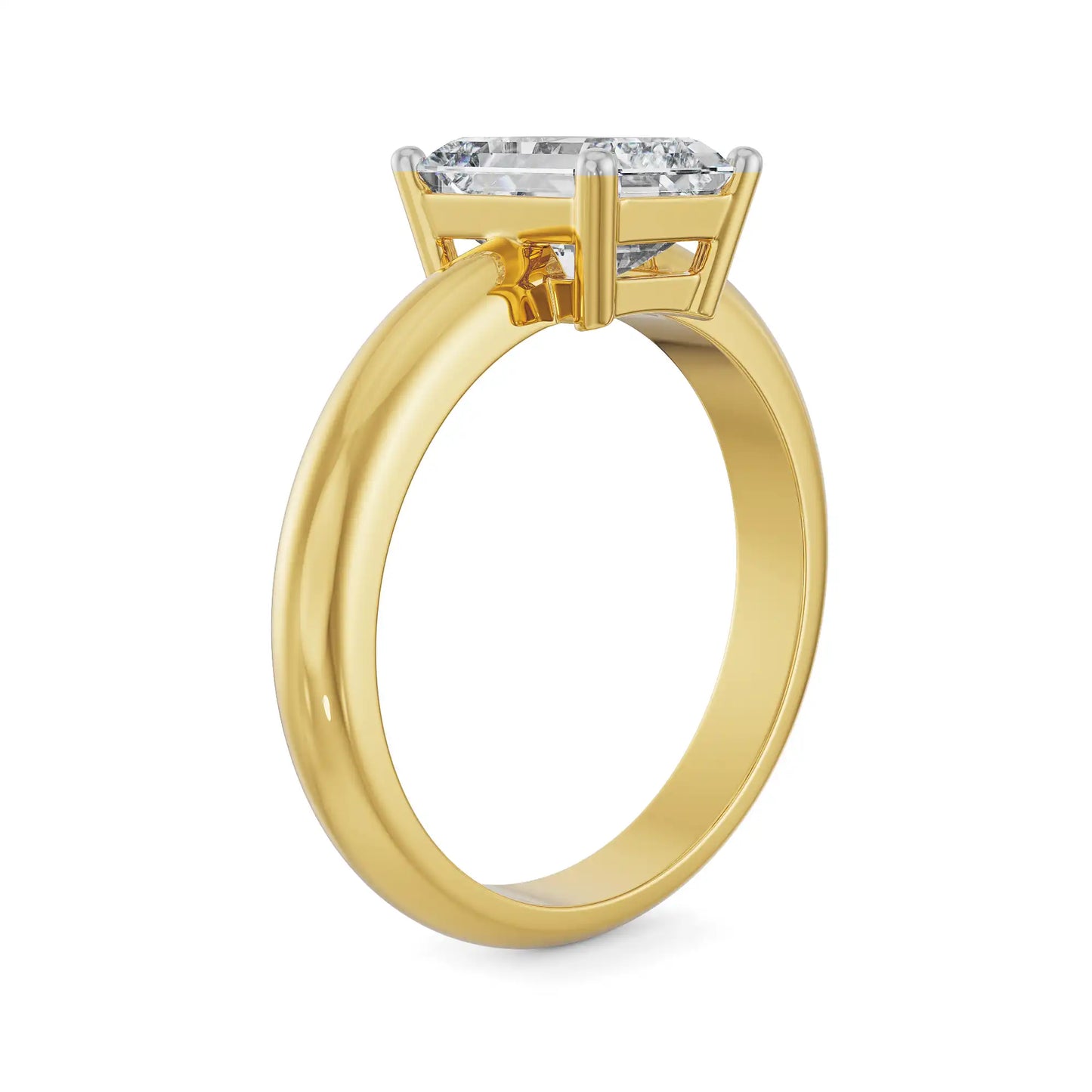 Timeless Emerald Cut Gents Luxe Ring