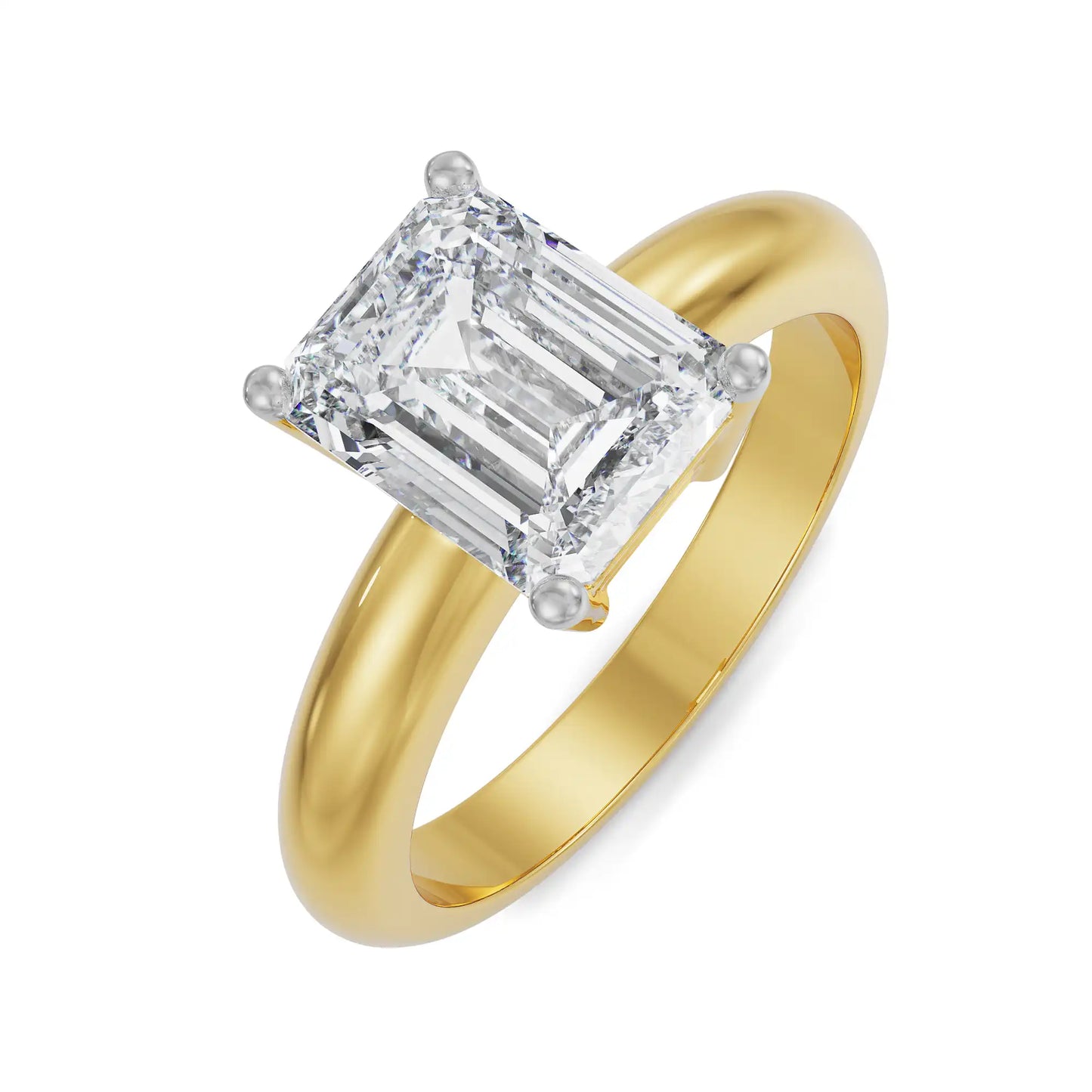 Timeless Emerald Cut Gents Luxe Ring