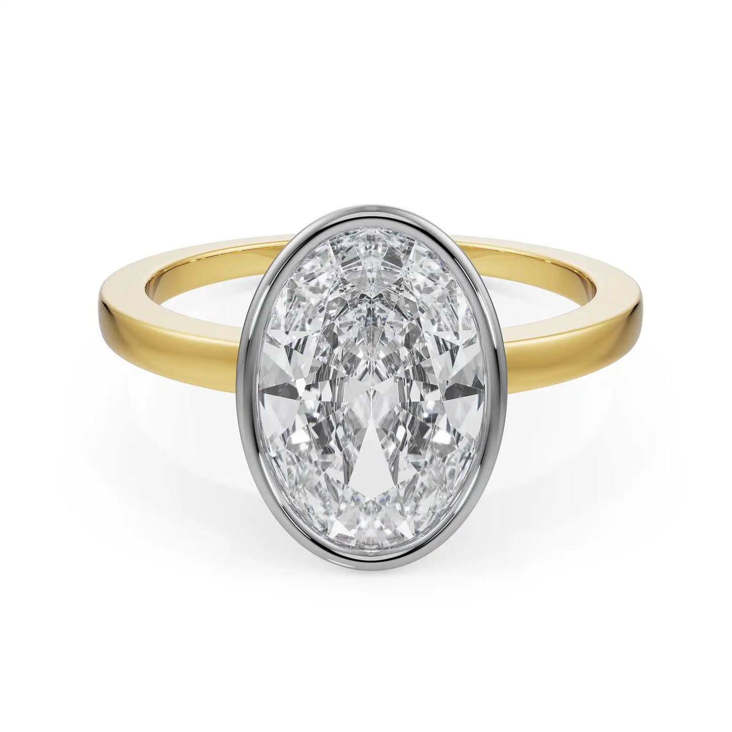 Timeless Oval Cut GentS Lab Diamond Ring