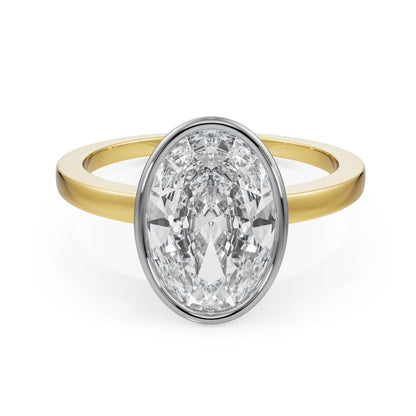Timeless Oval Cut GentS Lab Diamond Ring