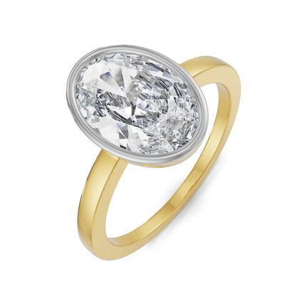 Timeless Oval Cut GentS Lab Diamond Ring