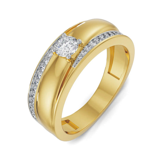 Sleek Line Pavé Lab Grown Radiant Band