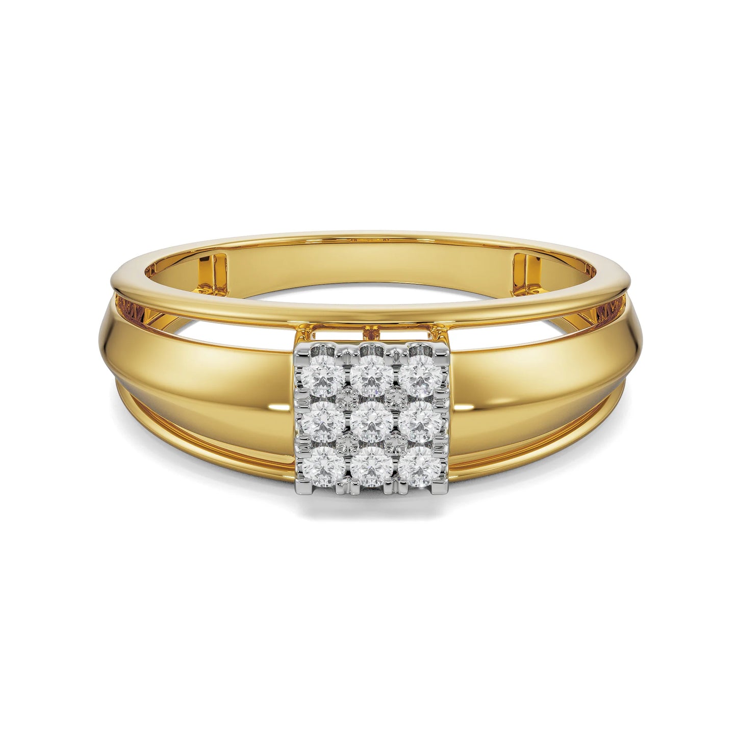 Dainty Lab Grown Radiant Band for Gent
