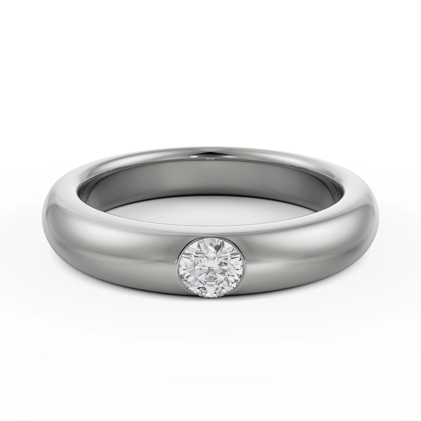 Sleek Circular Lab Grown Radiant Band