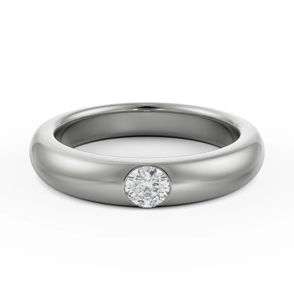 Sleek Circular Lab Grown Radiant Band