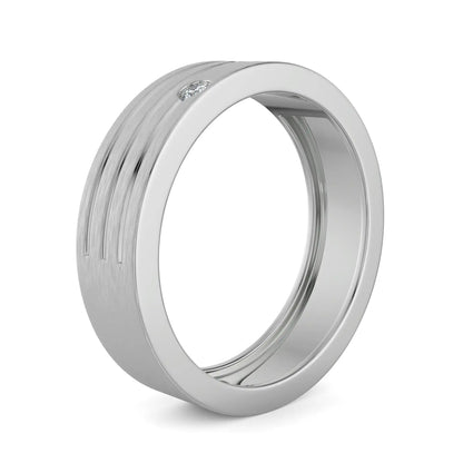 Tri Lab Grown Brilliant Band for Gents