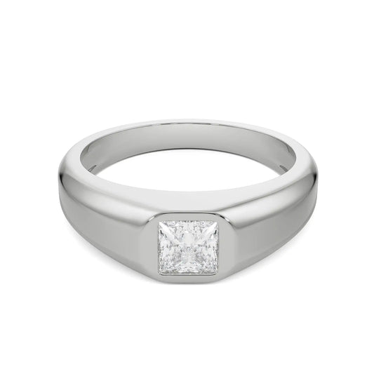 William Princess Cut Lab Grown Brilliant Circle