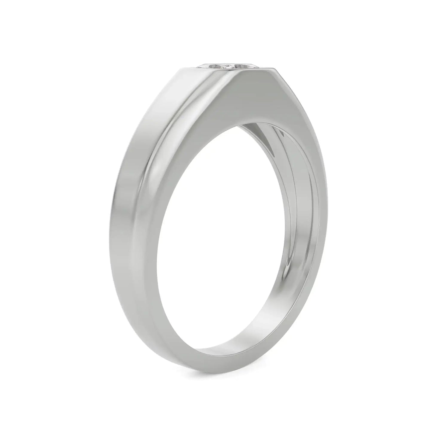 William Princess Cut Lab Grown Brilliant Circle
