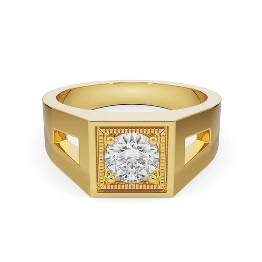 Ezra Circular Gents Lab Grown Diamond Ring