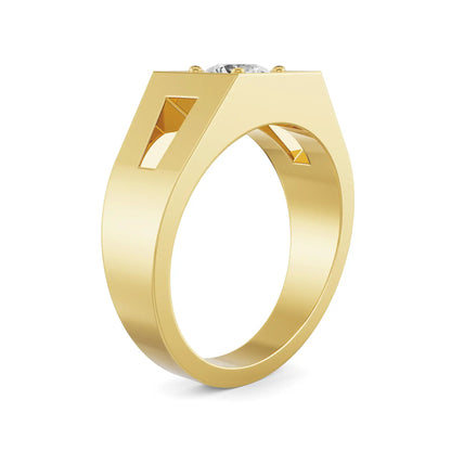 Ezra Circular Gents Lab Grown Diamond Ring
