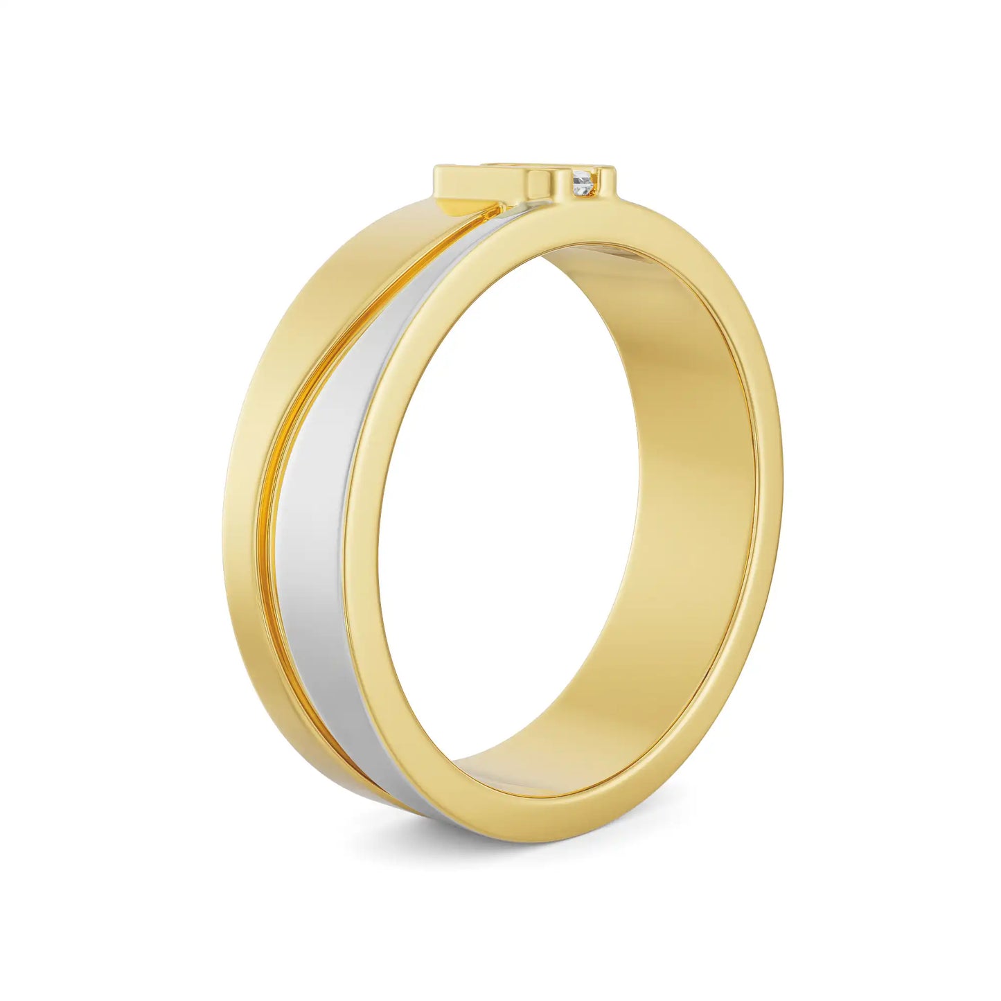 Timeless Emerald Gents Lab Grown Radiant Ring