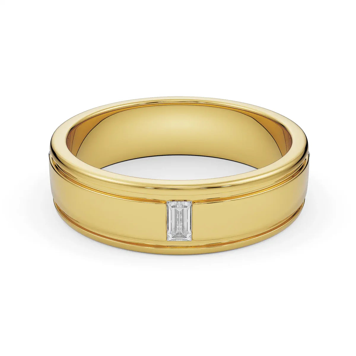 Heritage Emerald Gents Lab Grown Diamond Ring