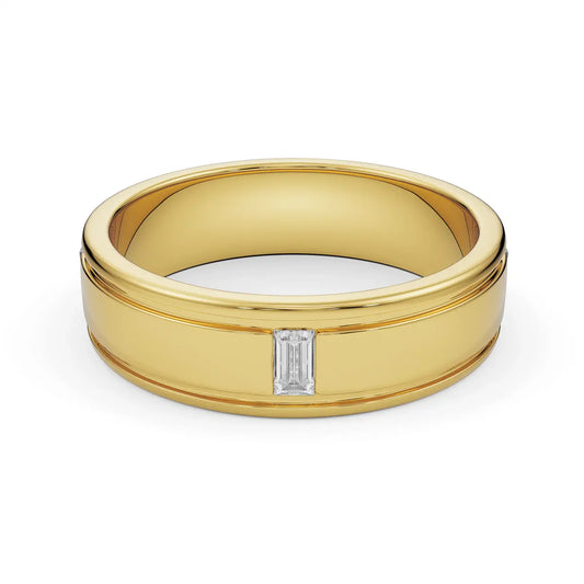 Heritage Emerald Gents Lab Grown Diamond Ring