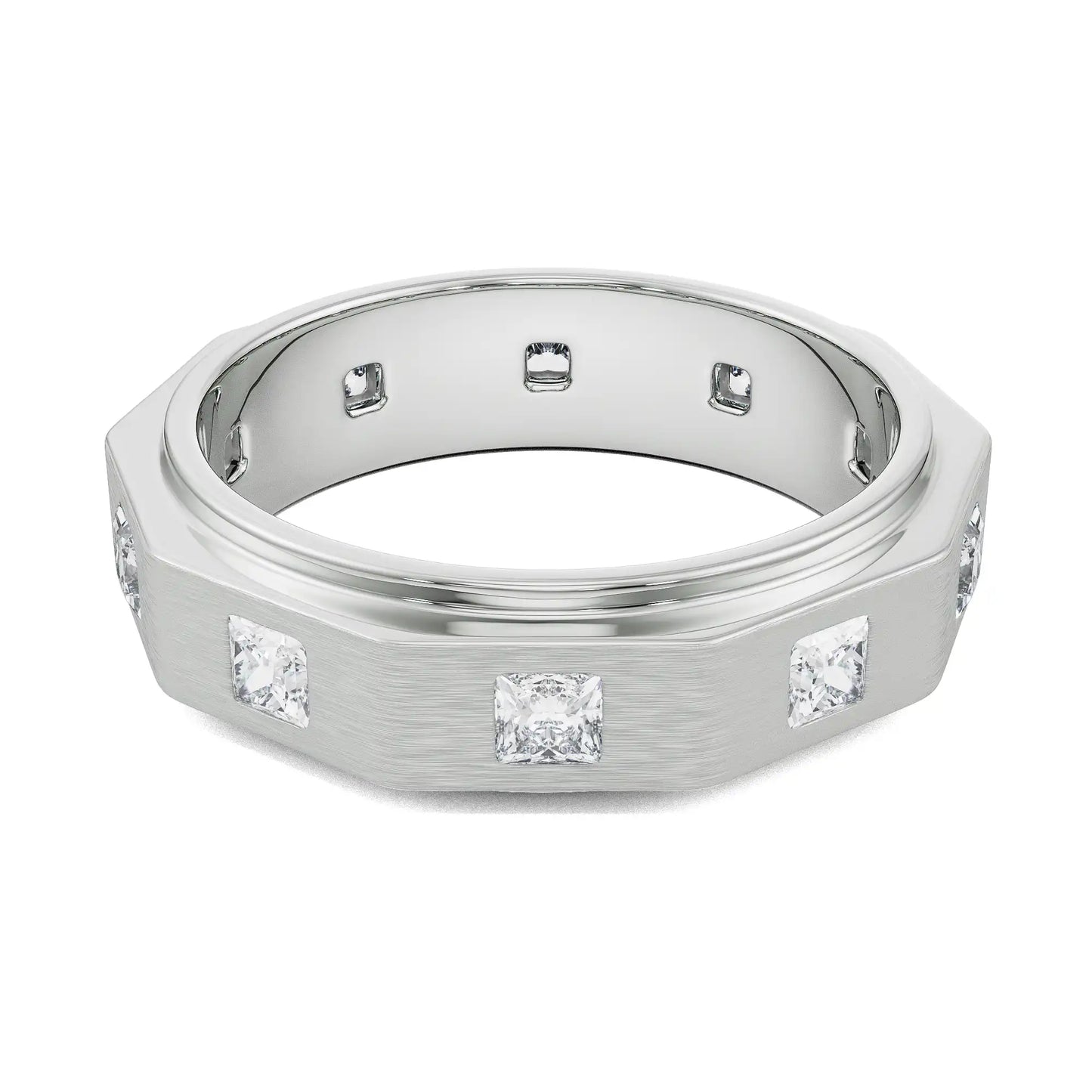 Elijah Princess Cut Lab Grown Luxe Bridal Band