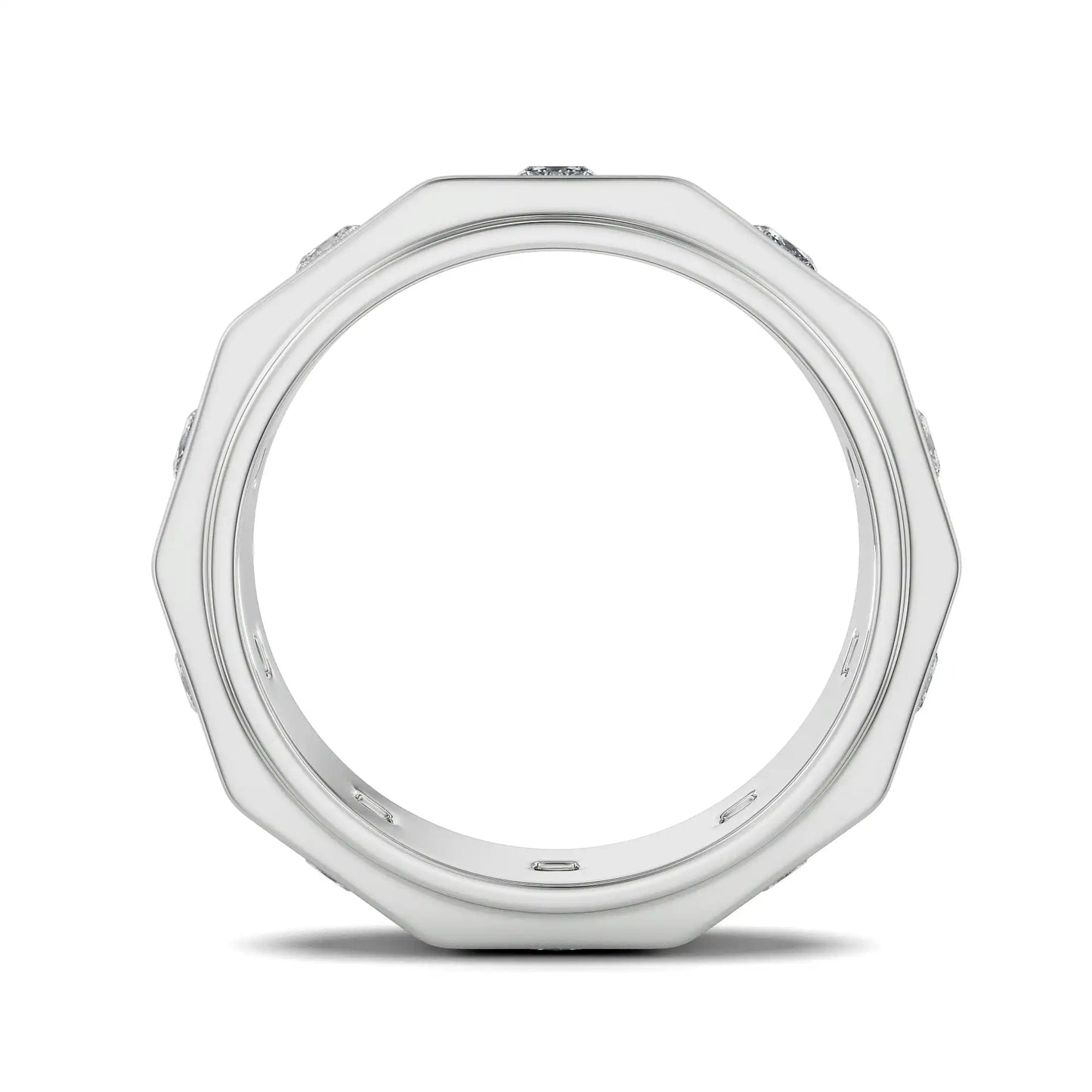 Elijah Princess Cut Lab Grown Luxe Bridal Band