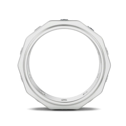 Elijah Princess Cut Lab Grown Luxe Bridal Band