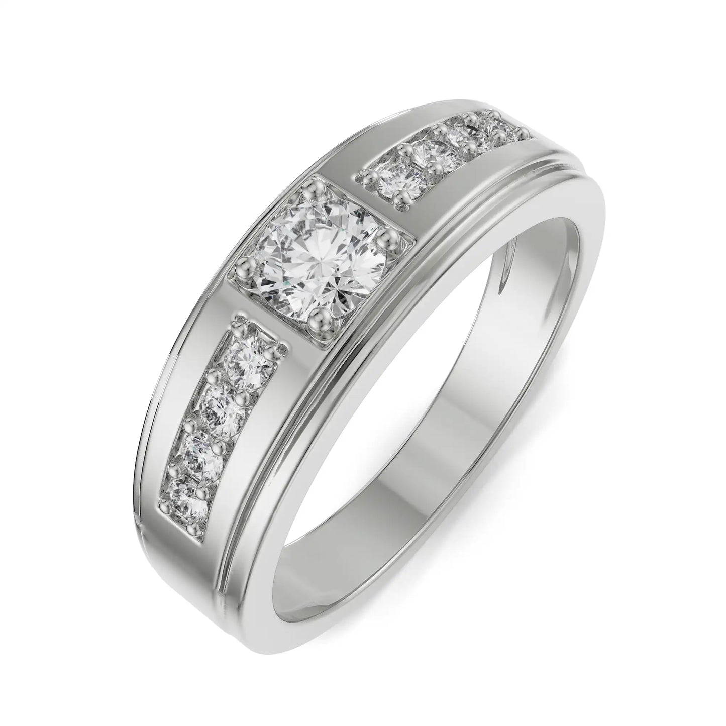 Stardust Lab Grown Brilliant Band for Men