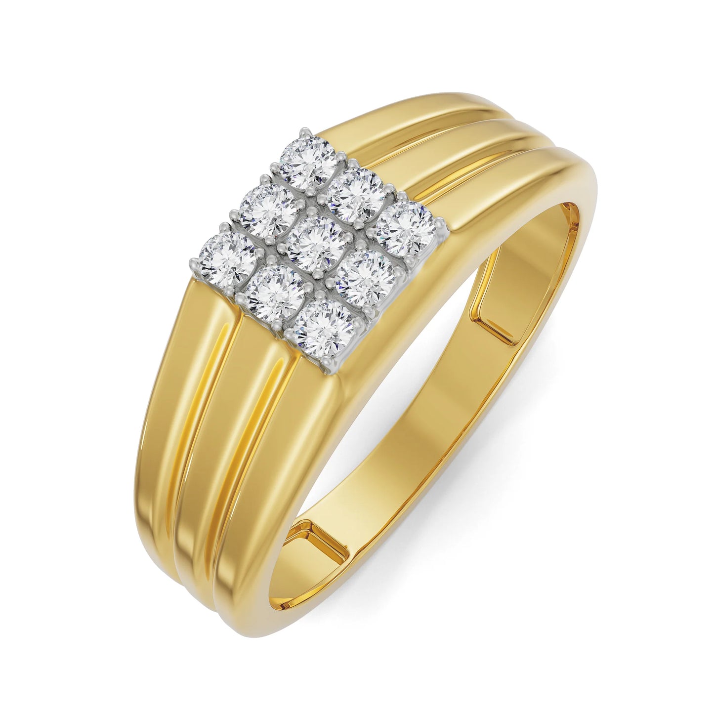 Quadret Brilliant Band for Gents