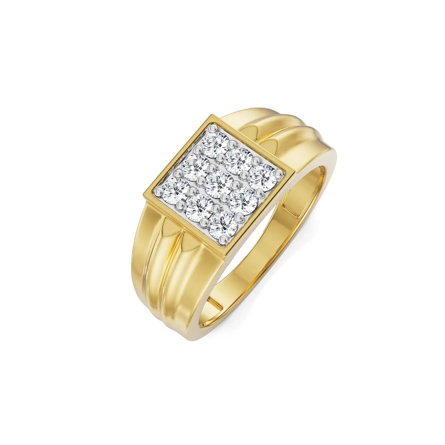 Warton Clustered Lab Grown Luxe Band