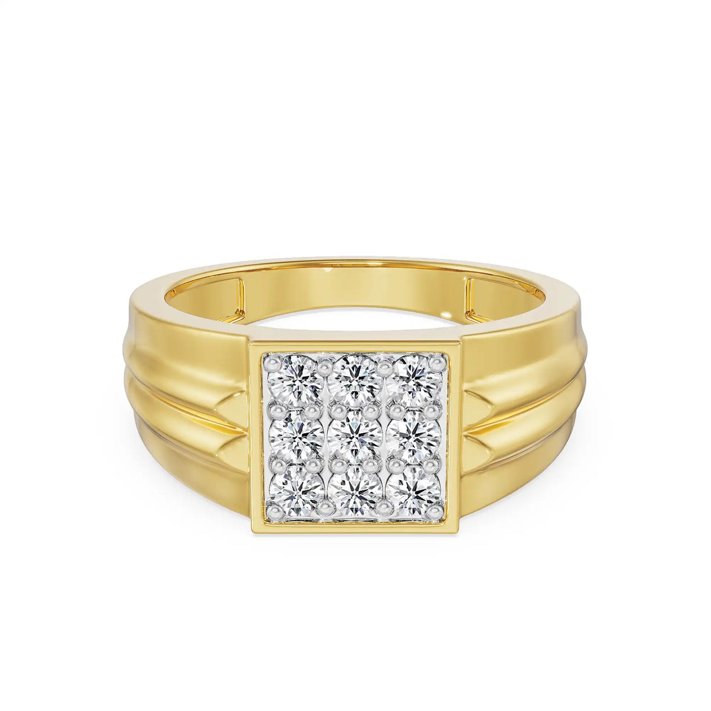 Warton Clustered Lab Grown Luxe Band