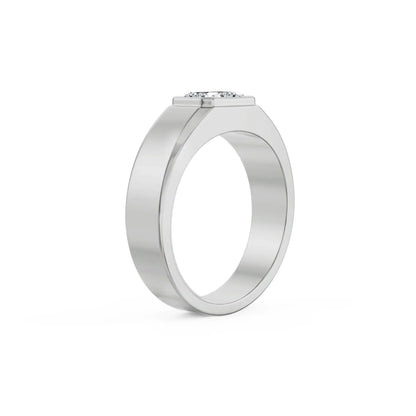 Nirvan Emerald Cut Lab Grown Brilliant Circle