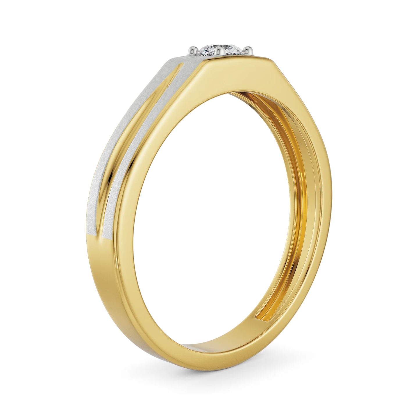 Minimalist Lab Grown Radiant Band for Gent