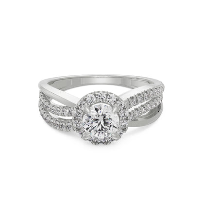 Artistic Circular Lab Grown Radiant Ring