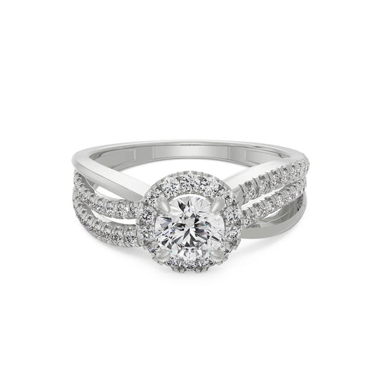 Artistic Circular Lab Grown Radiant Ring