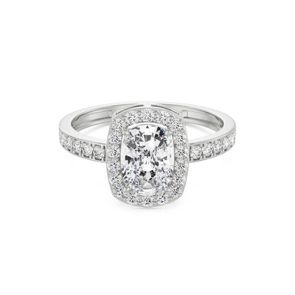 Exquisite Cushion Lab Grown Radiant Sparkle Circle