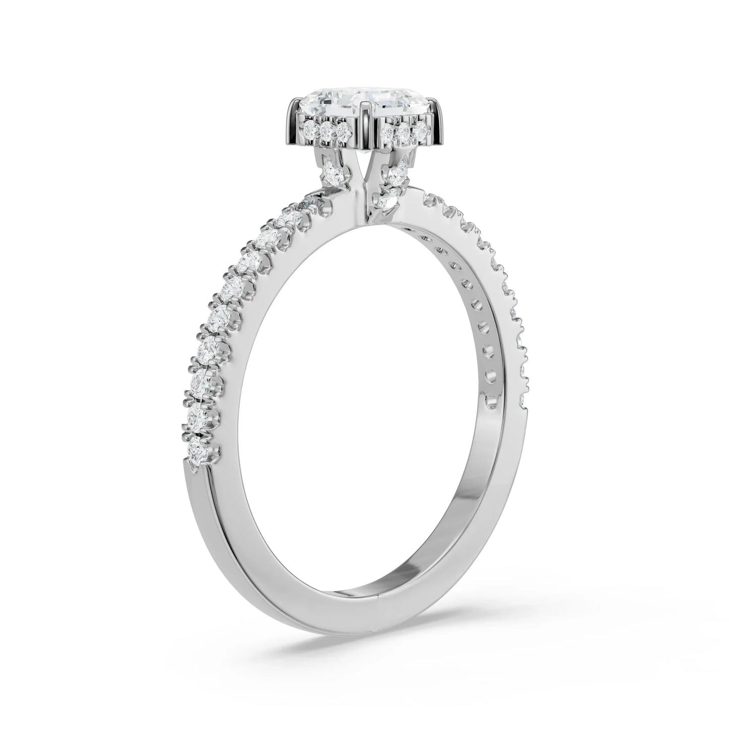 Ethereal Lab Brilliant Engagement Band for Her