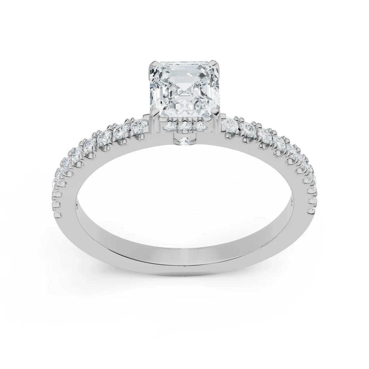 Ethereal Lab Brilliant Engagement Band for Her