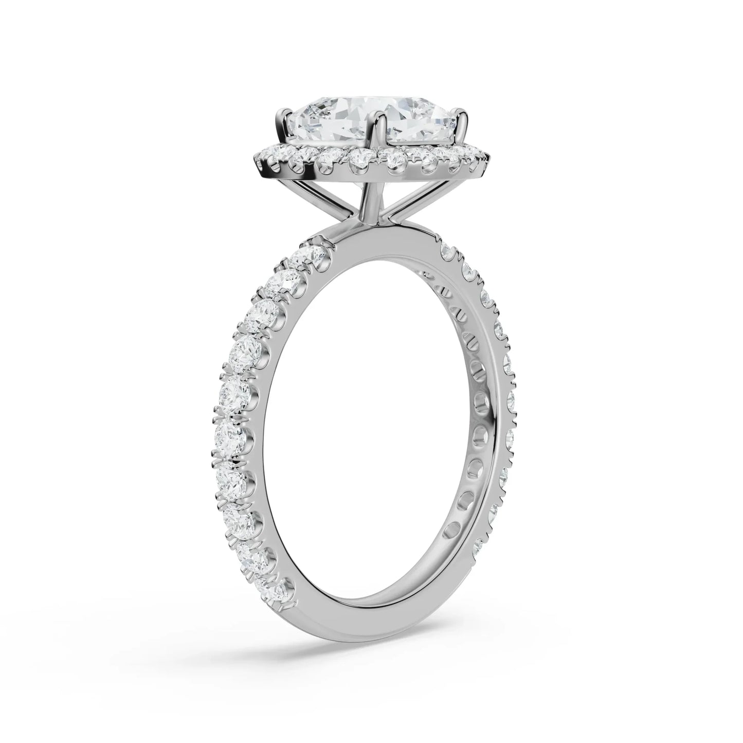 Timeless Cushion Square Lab Grown Brilliant Engagement Ring