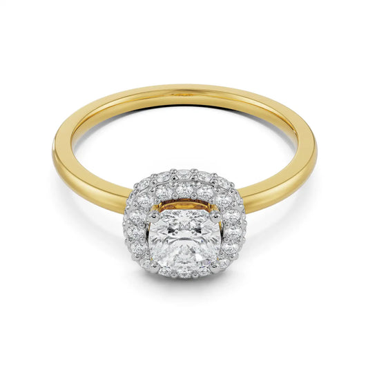 Lisa Halo Lab-Grown Radiant Circle Ring