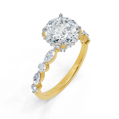 Halo Circular Lab Grown Brilliant Ring
