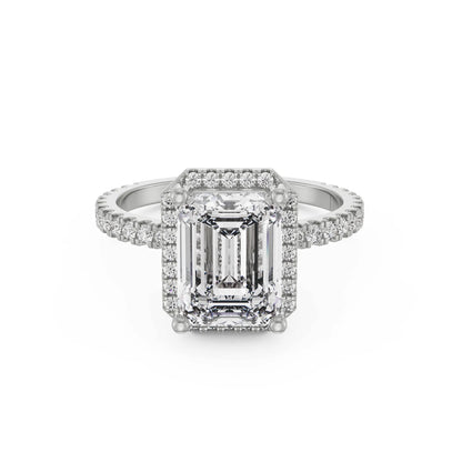 Emerald Symphony Lab Grown Radiant Band