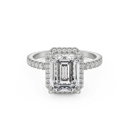 Emerald Symphony Lab Grown Radiant Band