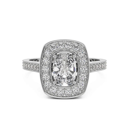 Cushion Halo Signature Lab Grown Brilliant Ring