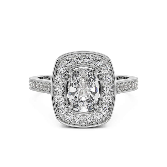 Cushion Halo Signature Lab Grown Brilliant Ring