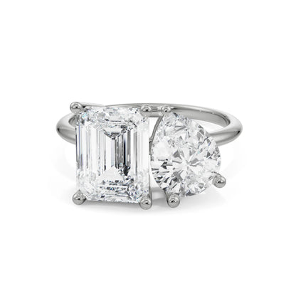 Emerald and Pear Lab Grown Radiant Circle