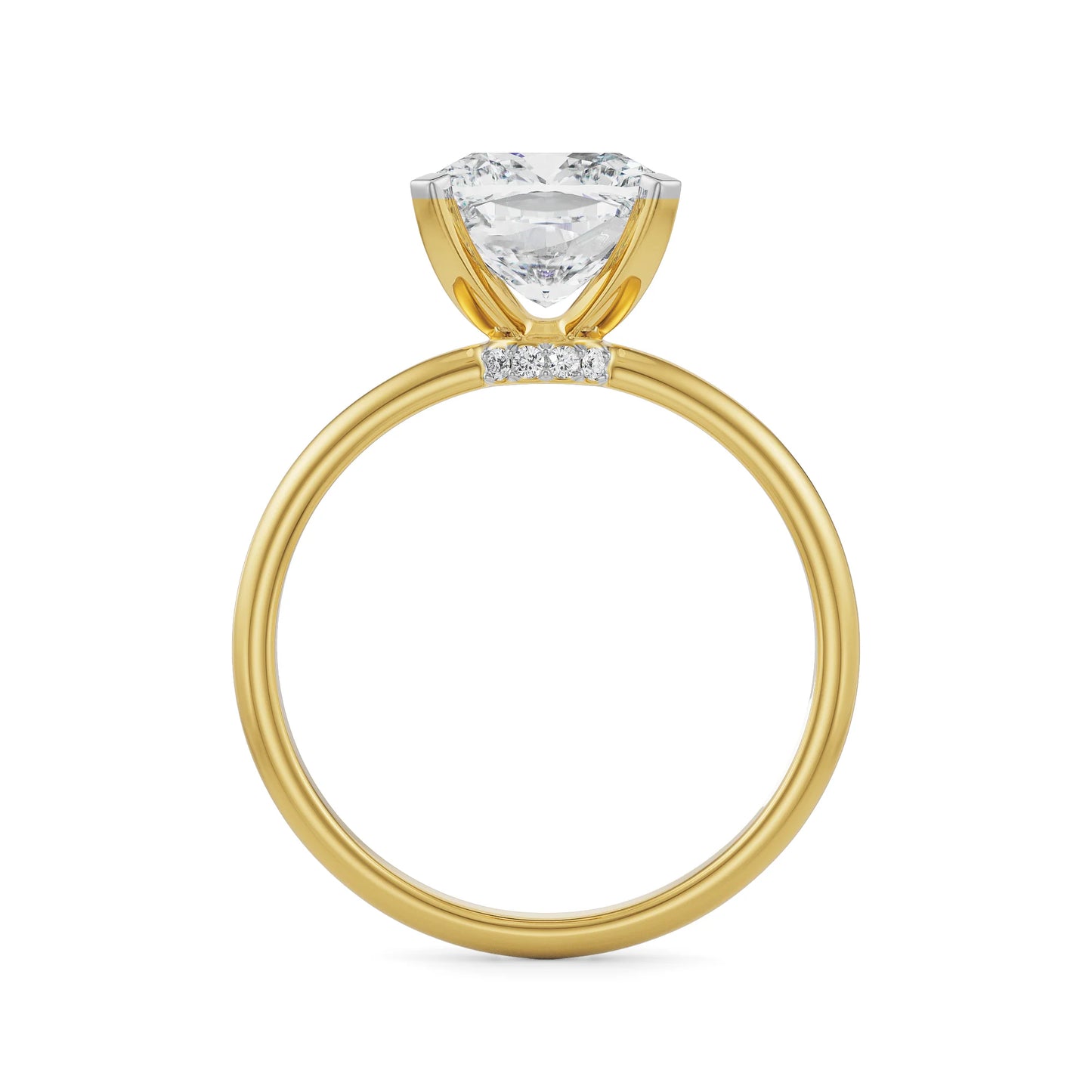 Lab Grown Luxe Signature Cushion Cut Engagement Ring