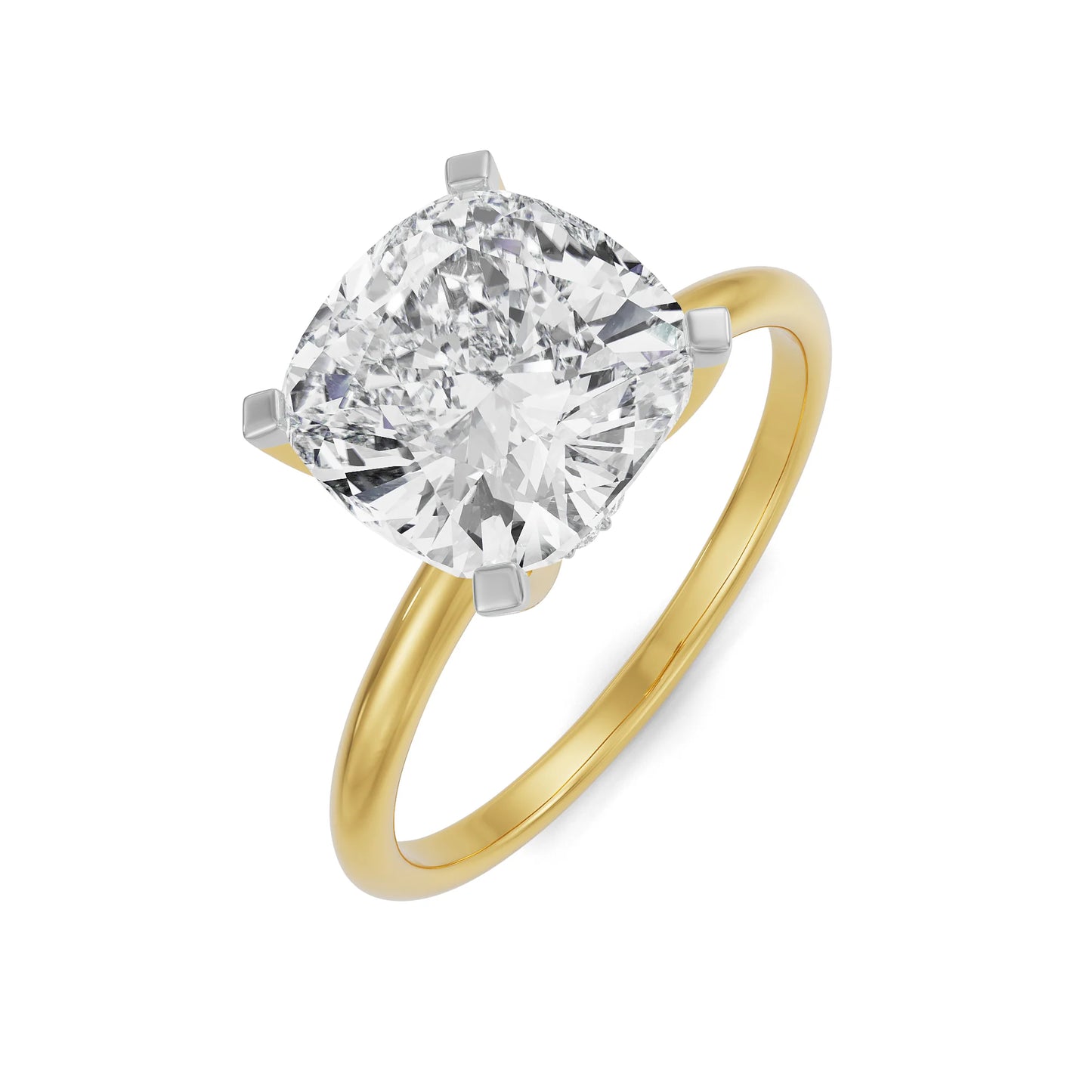 Lab Grown Luxe Signature Cushion Cut Engagement Ring