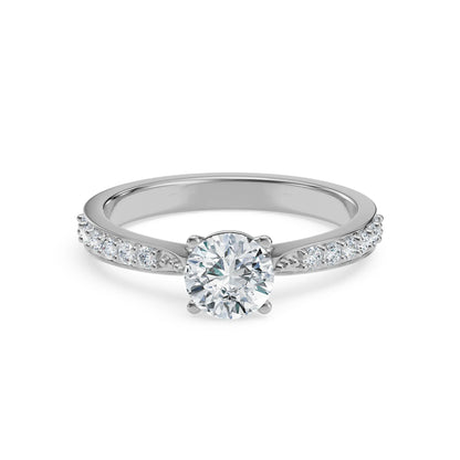 Circular Sidestones Lab Luxe Engagement Ring
