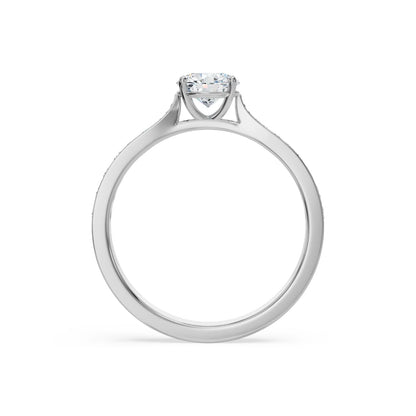 Circular Sidestones Lab Luxe Engagement Ring