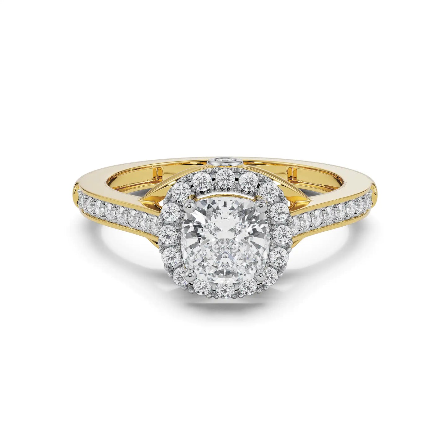 Royal Halo Lab Radiant Iconic Engagement Ring