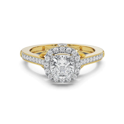 Royal Halo Lab Radiant Iconic Engagement Ring