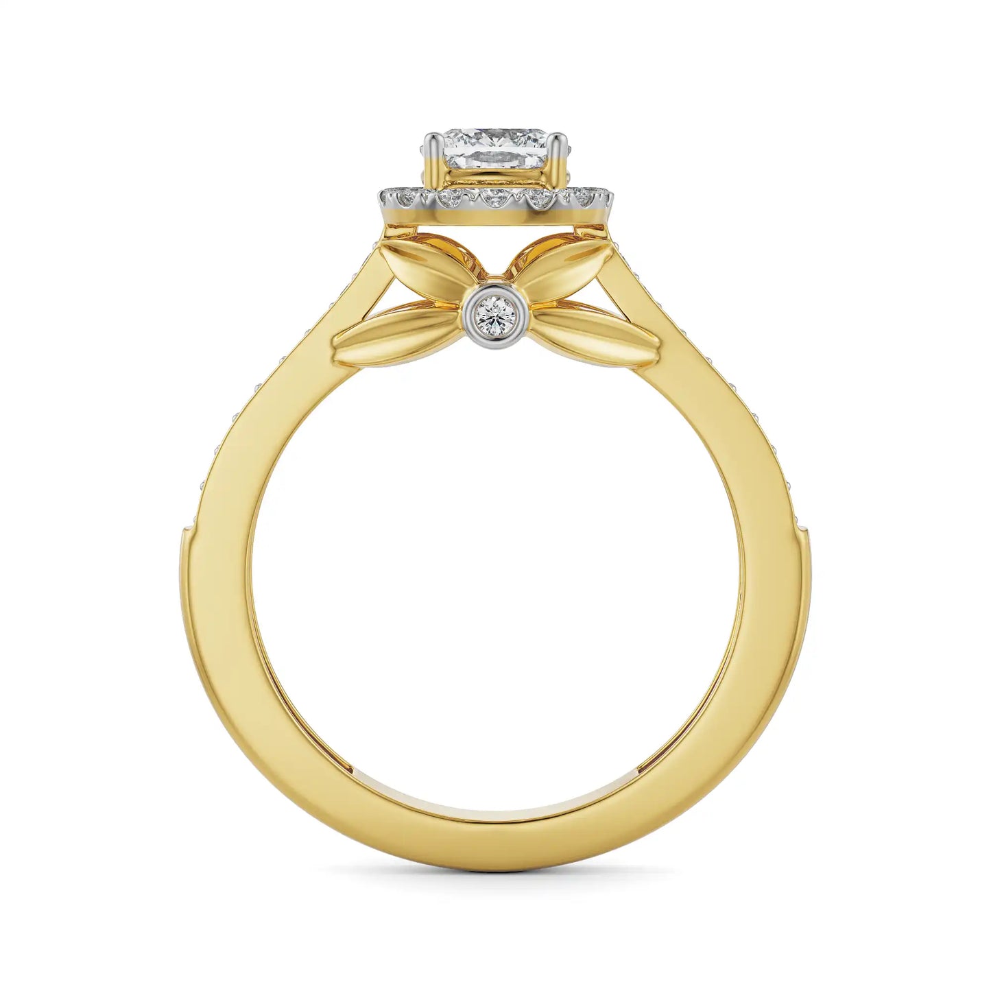 Royal Halo Lab Radiant Iconic Engagement Ring